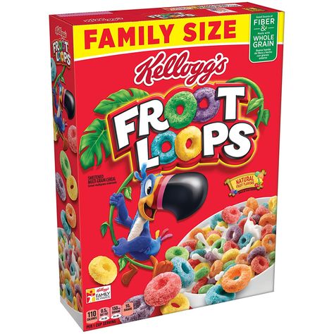 Sereal Sarapan, Froot Loops Cereal, Fruit Packaging, Weight Watchers Recipes, Good Source Of Fiber, Grocery Foods, Fruit Loops, Rainbow Birthday Party, Breakfast Cereal