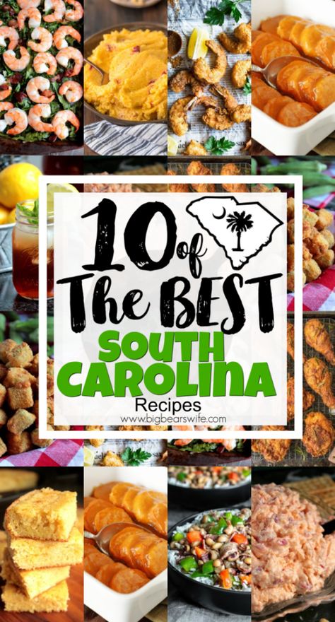 Recipes From South Carolina, Charleston Food Recipes, South Food Recipes, Southern Recipes From The Deep South, South Carolina Food Recipes, Southern Food Deep South, South Carolina Recipes, Alabama Recipes, Carolina Recipes