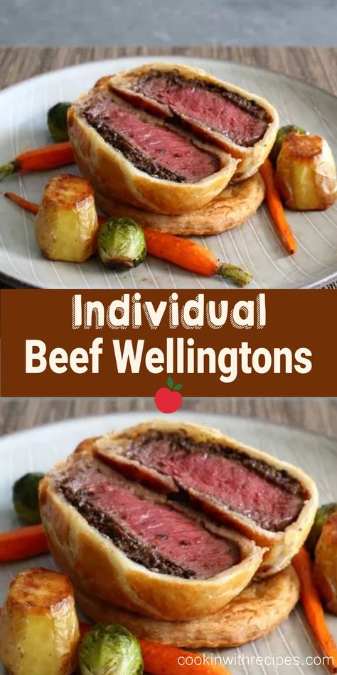 Beef Wellington With Pate, Mushroom Pate, Individual Beef Wellington, Mini Beef Wellington, Wellington Recipe, Bbq Desserts, Beef Wellington Recipe, Frozen Puff Pastry, Beef Wellington