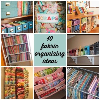 10 fabric organizing ideas Organized Craft Room, Storage Organization Ideas, Sewing Room Inspiration, Sewing Room Storage, Quilt Studio, Sewing Room Design, Dream Craft Room, Craft Room Design, Craft Space