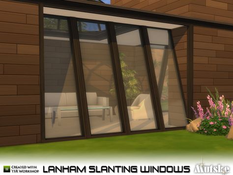 This set has several slanting windows that matches the skylights, you can use… Sims 4 Windows Cc, Muebles Sims 4 Cc, The Sims 4 Pc, Sims 4 Bedroom, Sims 4 House Design, Casas The Sims 4, Sims Building, Sims Games, Sims House Design