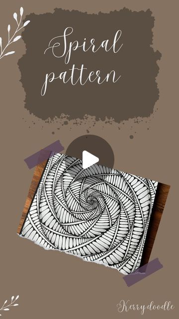 Spiral Drawing, Home Feeling, Spiral Art, Spiral Pattern, Art Organization, Doodle Sketch, Zen Doodle, Zentangle Art, Simple Art