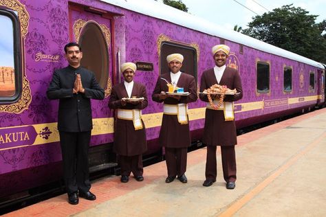 5 Luxury Train Tours of India to Take Right Now Golden Chariot, Luxury Trains, Indian Train, Holiday Train, Train Video, Train Tour, Luxury Train, Indian Railways, Luxury Tents