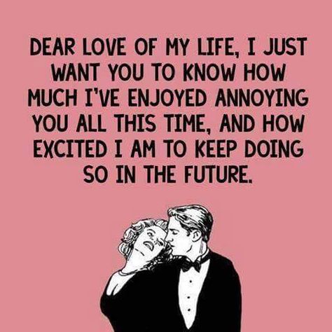 Dear Love Of My Life Husband Meme, Anniversary Quotes Funny, I Love You Funny, Love You Funny, Love You Meme, Husband Humor, Husband Quotes, Love My Husband, Relationship Memes