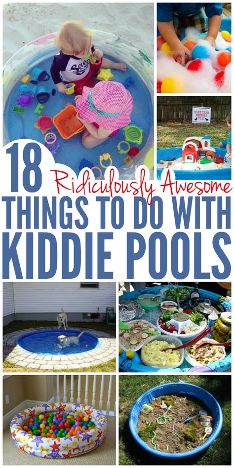 Have your children outgrown the kiddie pool? Not sure what to do with one that's worn out? Try these kiddie pool hacks and diys to get even more use out of it! Pool Hacks, Kiddie Pool, Toddler Snacks, Toddler Play, Backyard For Kids, Kids Discover, Toddler Fun, Glue Sticks, Summer Activities For Kids