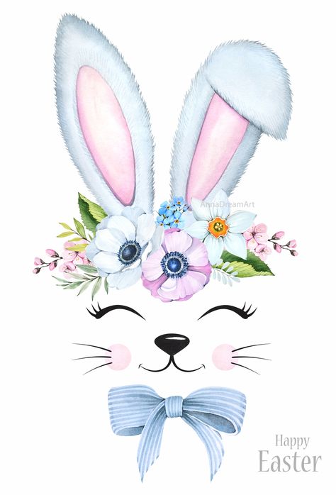 Spring Flowers Bouquet, Easter Aesthetic, Lapin Art, Easter Paintings, Bunny Painting, Easter Bunny Ears, Birthday Cake Topper Printable, Easter Wallpaper, Siluete Umane