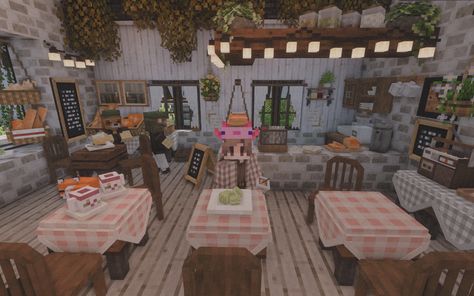 #minecraft #coffee #coffeeshop #cake #cookies Minecraft Cake Shop, Minecraft Coffee Table, Minecraft Coffee Shop, Minecraft Cake Design, Minecraft Cake Designs, Modern Minecraft, Modded Minecraft, Modern Minecraft Houses, Aesthetic Game