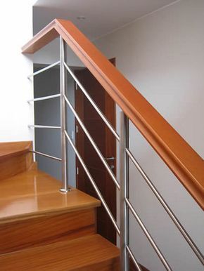 Steel Stair Railing, Timber Handrail, Interior Stair Railing, Modern Stair Railing, Staircase Railing Design, Handrail Design, Staircase Handrail, Stair Railing Design, Steel Stairs