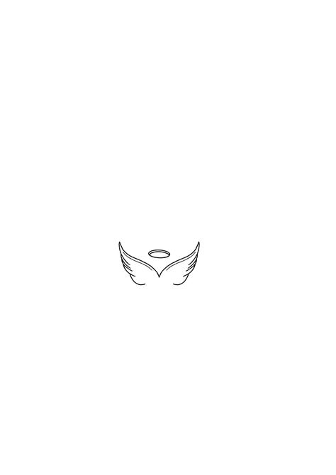 Angel Tatoos Minimalist, Gardian Angel Tattoo Small, Simple Angel Tattoos, Angel Wing Finger Tattoo, Baby Memorial Tattoos, Magic Runes, Tasteful Tattoos, Sun Tattoos, Line Art Tattoos