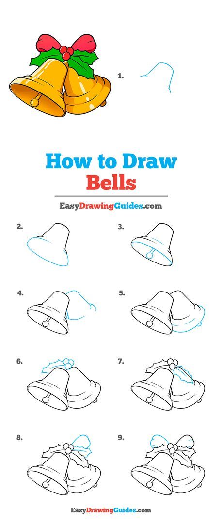 Bells Drawing Lesson. Free Online Drawing Tutorial for Kids. Get the Free Printable Step by Step Drawing Instructions on https://easydrawingguides.com/how-to-draw-bells/ . Christmas Bells Drawing, Christmas Orniments, Easy Drawing Guides, Drawing Guides, Drawing Lesson, Easy Drawing Tutorial, Drawing Tutorials For Kids, Christmas Preparation, Drawing Tutorial Easy