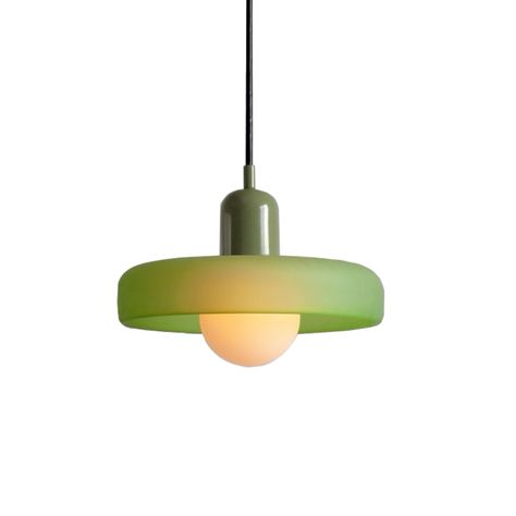 Retro Green Glass Pendant Light - Mid Century Single Large Ceiling Hanging Light with Farmhouse Charm - Nordic Modern Chandelier for Kitchen Island, Bedroom, Dining Room, Cafe, and Bar ( Color : Green Cafe And Bar, Chandelier For Kitchen, Retro Pendant Lights, Island Bedroom, Hanging Ceiling Lights, Ceiling Hanging, Nordic Modern, Farmhouse Charm, Hanging Light