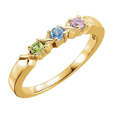 Family Mothers Ring 3 4 or 5 Birthstones Swarovski zirconia 10k White or Yellow or Rose Gold *** Want to know more, click on the image. (This is an affiliate link) #rings Rose Gold Top, Ring Upgrade, Mother's Ring, Family Ring, Mothers Ring, Family Rings, Mother Rings, 3 Stone Rings, Ring Mountings