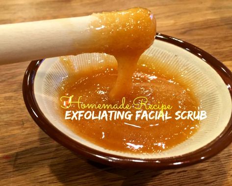 Homemade Face Exfoliating Scrub, Diy Face Exfoliating Scrub, Facial Scrubs Homemade, Homemade Face Exfoliator, Homemade Exfoliating Scrub, Diy Exfoliating Face Scrub, Exfoliating Scrub Diy, Homemade Face Scrub, Natural Exfoliating Scrub