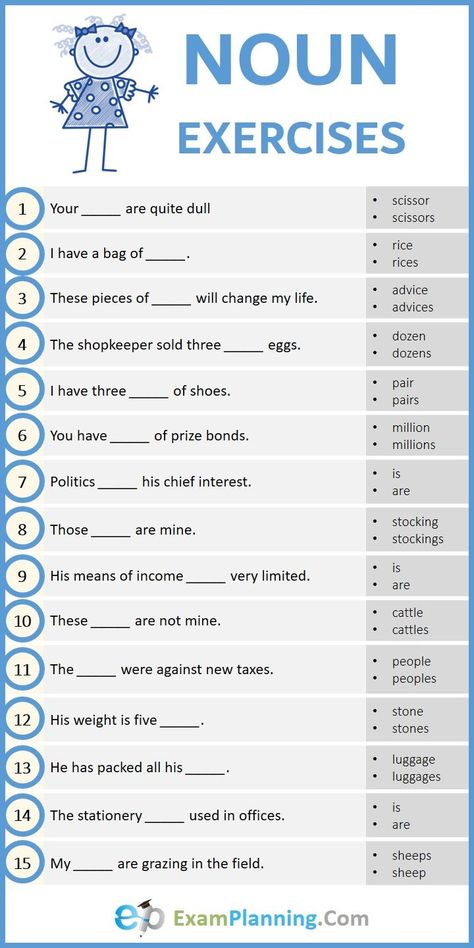 English Vocabulary Exercises, Nouns Exercises, Materi Bahasa Inggris, English Grammar Exercises, English Grammar For Kids, Vocabulary Exercises, Grammar For Kids, Nouns Worksheet, Grammar Exercises