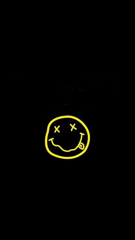 Nirvana Logo Wallpaper, Nirvana Wallpaper, Pantera Band, Smiley Logo, Nirvana Logo, Nirvana Smiley Face, Nirvana Nevermind, Simplistic Wallpaper, Smile Wallpaper