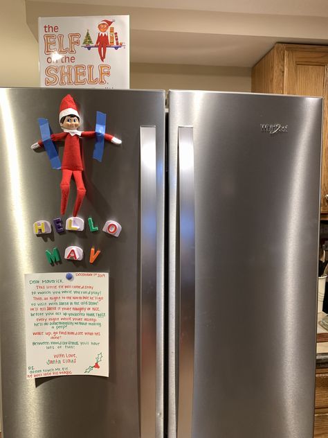 Welcome Back The Elf On The Shelf, Elf First Time Arrival Ideas, 2 Elf On The Shelf Arrival Ideas, Easy Elf On The Shelf Arrival Ideas First Time, Elfs First Arrival, First Year Elf On The Shelf Arrival Letter, Elf On The Shelf Ideas Fireman, Introduction Of Elf On The Shelf, Eld On The Shelf First Day