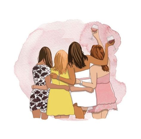 Michelle | Graphic Designer & Illustrator on Instagram: "Happy National Best Friends Day! 🍷" Happy Girlfriends Day, Happy National Best Friend Day, Best Friends Day, Friend Day, National Best Friend Day, Girlfriends Day, Best Friend Day, Friends Day, Illustrators On Instagram