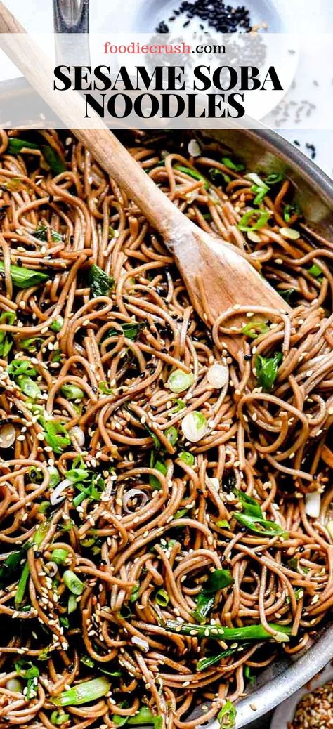 Japanese Soba Noodle Recipe, Japanese Soba Noodles, Soba Noodles Recipe, Asian Side Dishes, Soba Noodle, Easy Japanese Recipes, Foodie Crush, Asian Noodles, Japanese Recipes