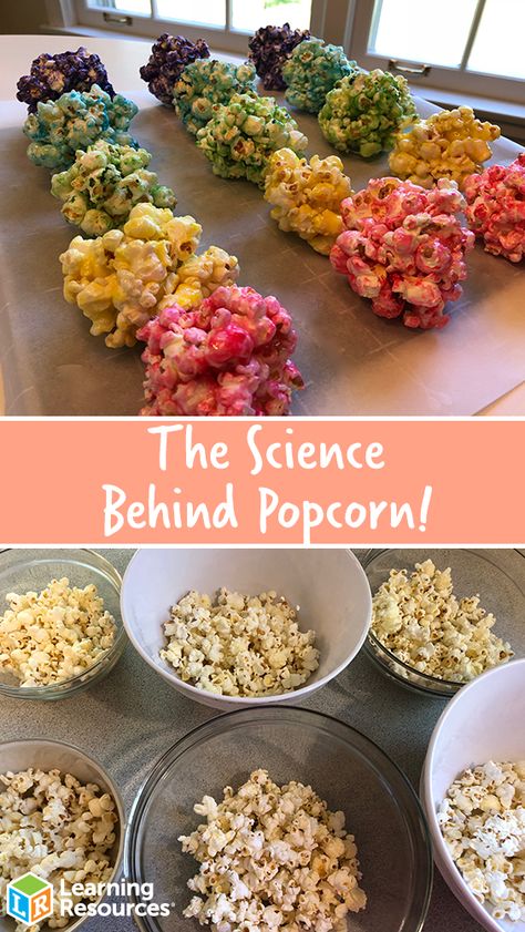 Popcorn Food Science Experiments High School, Food Activities For Middle Schoolers, Chemistry Food Ideas, Popcorn Science Experiment, Science Snacks For Kids, Popcorn Experiments For Kids, Food Stem Activities, Food Science Activities, Food Science For Kids