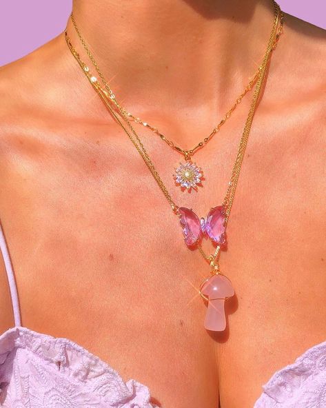 LUNA LIFTED on Instagram: “your soul is golden ✨💫 #lunalifted” Rose Quartz Meaning, God Of Love, Mushroom Necklace, Magic Mushroom, Greek God, Inner Healing, Images And Words, Rose Quartz Stone, Greek Goddess