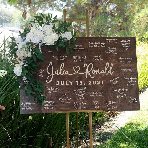 Wooden Guest Book Sign, Wedding Guest Sign, Laser Engraved Wedding, Rustic Wedding Decorations, House Parties, Wooden Guest Book, Personalised Guest Book, Wood Guest Book, Wooden Wedding Signs