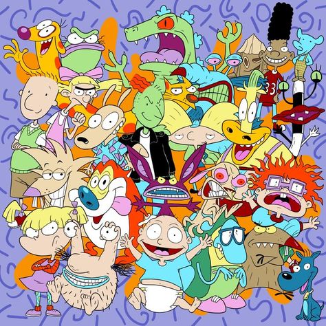 90s Nickelodeon Cartoon Characters, Old Cartoon Network Shows, 90s Nickelodeon Cartoons, Cartoon Network 90s, 80s Cartoon Shows, Rugrats Characters, 90s Nickelodeon, 90s Cartoon Shows, 90s Cartoon Characters