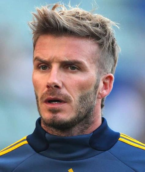 The David Beckham Faux Hawk What Haircut Should I Get, Beckham Hairstyle, Patchy Beard Styles, David Beckham Haircut, Beckham Haircut, Blond Haircut, Mohawk For Men, David Beckham Hairstyle, Beckham Hair