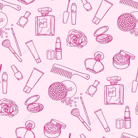 Hand Drawn Cartoon Cosmetics Background Vector Material Aesthetic Cosmetics Background, Makeup Aesthetic Drawing, Makeup Background Wallpapers Beauty, Cosmetics Aesthetic Wallpaper, Cosmetic Background Wallpapers, Cosmetic Background Design, Cosmetic Wallpaper, Beauty Salon Background, Make Up Pattern