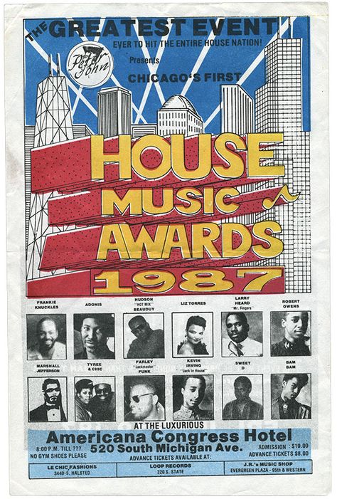 Chicago House Music, Frankie Knuckles, Chicago House, Music Flyer, Acid House, Book Catalogue, Party Poster, Music Event, House Music