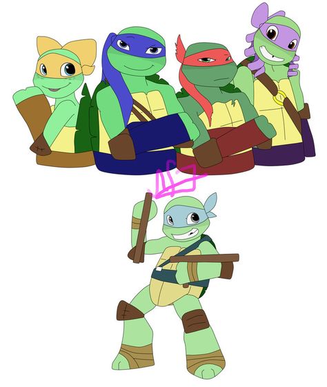 TMNT GenderBend Tmnt Genderbend, Tmnt Multiverse, 2012 Tmnt, Turtles Forever, Tmnt Girls, Tmnt Characters, Tmnt Leo, Teenage Mutant Ninja Turtles Art, Teenage Ninja