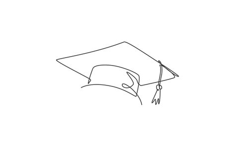 Graduation Sketches, Graduation Cap Drawing, Wallpaper Texture Seamless, Graduation Hat Designs, Graduation Logo, Graduation Drawing, Card Lettering, School Campaign, Graduate Cap