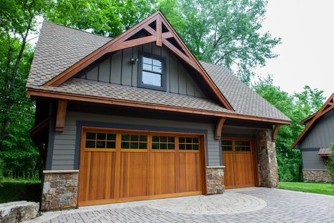 Timber Frame Garage, Detached Garage Designs, Small Rustic House, Timber Garage, Entry Door Designs, Garage Guest House, Garage Door Styles, Garage Exterior, Shingle Siding