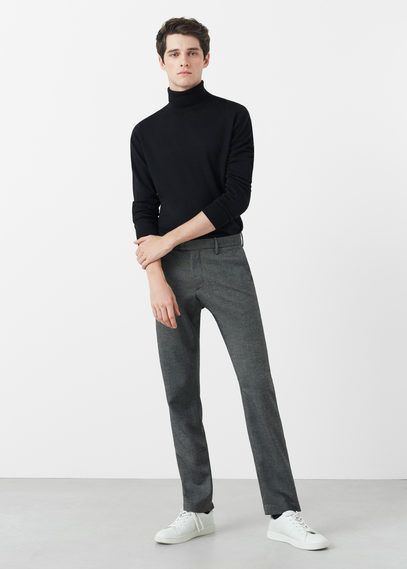 Poses Modelo, Black Turtle Neck, Male Pose Reference, Male Models Poses, Body Reference Poses, Standing Poses, Winter Outfits Men, Poses References, Outfit Trends