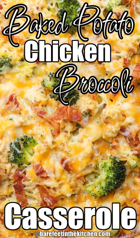 Rotisserie Chicken Broccoli Casserole, Roast Chicken Leftovers Recipes, Leftover Roast Chicken Recipes, Potato Broccoli Casserole, Easy Casserole Recipes For Dinner, Baked Potato Chicken, Casserole Recipes For Dinner, Chicken Potato Casserole, Potato Broccoli