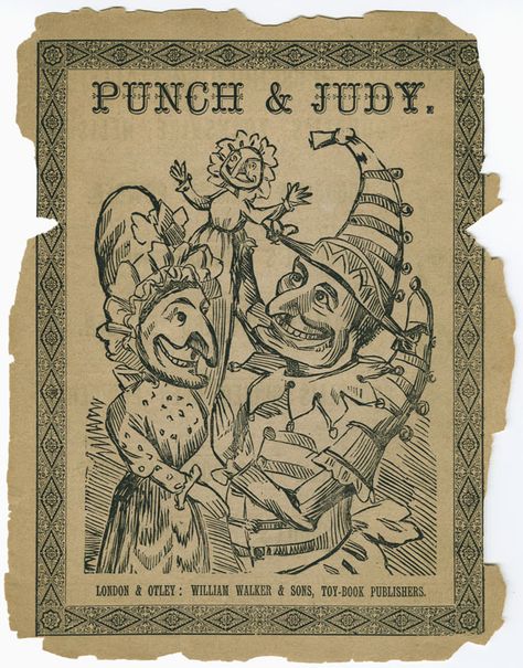 Punch and Judy (1875) | Birmingham City Council Seaside Craft, Grand Guignol, Horror Images, Mari Lwyd, James Ensor, Puppet Theatre, Court Jester, Toy Theatre, Punch And Judy