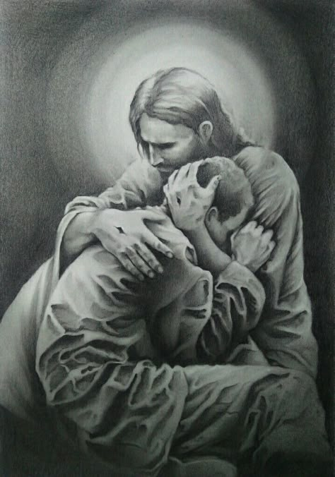 God Hugging Me, Hugging God, Jesus Pictures Powerful, Jesus Hugging Me, Hugging Jesus, Jesus Hugging, Sacrament Of Reconciliation, Please Hold Me, Hugging Drawing