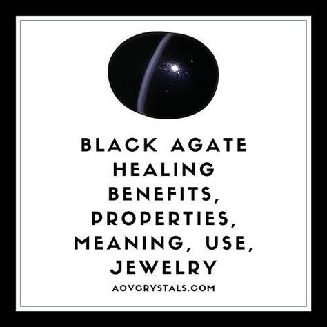 Black Agate Healing Benefits, Properties, Meaning, and Use. Gemstone Properties | Crystal Meanings #Crystals #BlackAgate Black Gemstones, Agate Meaning, Black Agate Stone, Shoulder Pain Relief, Gold Tiger Eye, Grey Agate, Crystal Therapy, Crystal Healing Stones, Crystal Magic