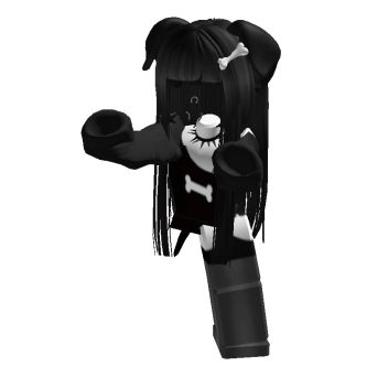 Black And White Roblox Avatar, Goth Roblox Avatars, Emo Outfit Ideas, Emo Fits, Roblox Emo Outfits, Hello Kitty Videos, Emo Roblox Avatar, Rblx Fits, Female Avatar