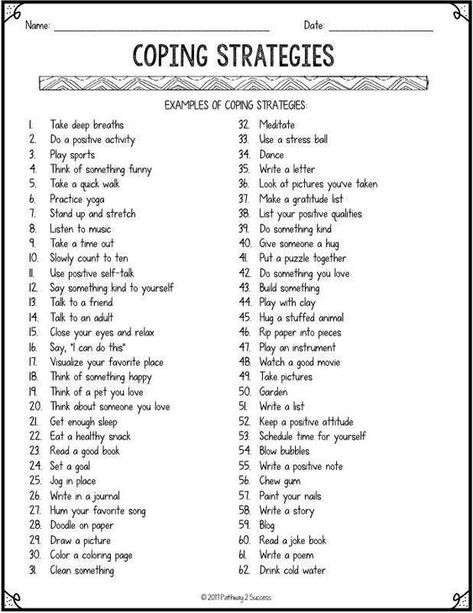 Coping Skills Worksheets, Coping Skills Activities, Counseling Worksheets, Dbt Skills, Social Emotional Learning Activities, Learning Support, Counseling Activities, Counseling Resources, Therapy Worksheets