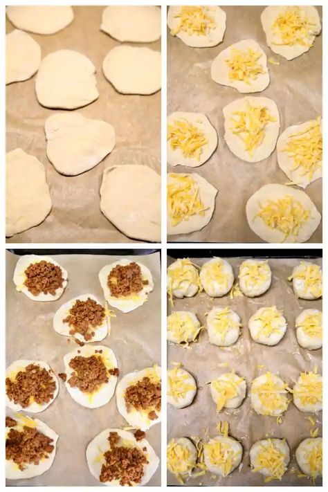 Taco Meat Recipes With Biscuits, Can Biscuit Recipes Dinner, Pilsbury Biscuit Recipes Hamburger, Taco Stuffed Biscuits, Hamburger Pockets Ground Beef, Dinner Ideas With Grands Biscuits, Dinner With Biscuit Dough, Taco Meat And Biscuits, Ground Beef Pillsbury Recipes