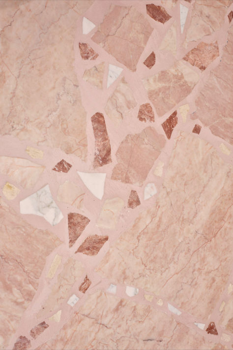 #crazypave #marble #pinkmarble #tiling Pink Marble Floor, Pink Travertine, Marble Aesthetic, Crazy Paving, Stone Interior, Bar Design Restaurant, Stone Texture, Marble Floor, Marble Tiles