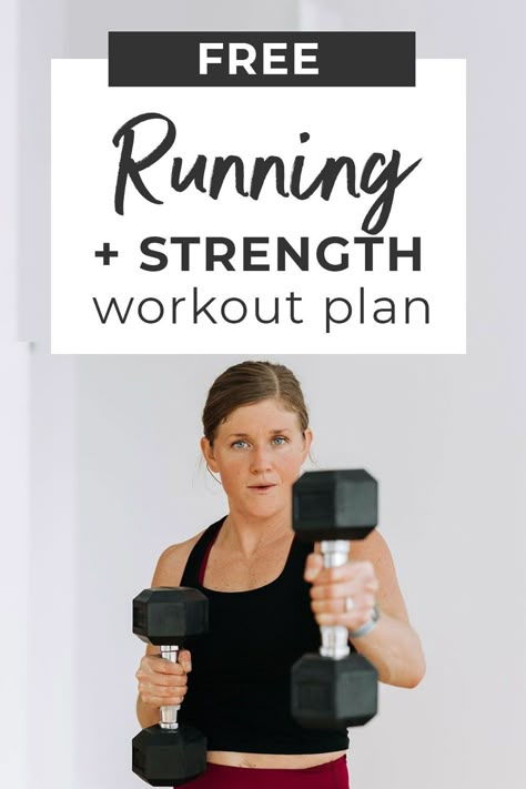 How do you combine strength training and running? Enter this realistic, 2-Week Strength Training AND Running Workout Plan. This lift and run training schedule is designed to help you build strength and run faster (with options for beginner runners too)! This 2-week running workout plan is designed to strengthen the power generating muscles runners rely on, increase upper body strength (often neglected by runners) AND hit your weekly mileage goals with this training schedule! Strength Workout Plan, Weight Lifting Plan, Weight Training Schedule, Running Workout Plan, Training For Runners, Strength Training Plan, Strenght Training, Weight Training Plan, Runners Workout