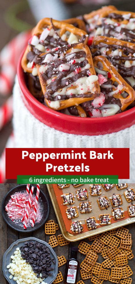 Christmas Pretzel, No Bake Christmas, Christmas Pretzels, Bark Recipes, Bake Christmas, Christmas Yummies, New Year's Desserts, Vegan Candies, Christmas Recipe