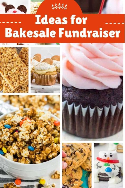 80  Ideas for Bake Sale Fundraisers - cookies, candy, bars, cupcakes and more. How to organize and sell to make $'s for your organization. Bake Sale Bread Ideas, Fun Bake Sale Ideas, Desserts For Bake Sale Ideas, Easiest Bake Sale Items, Bake Sale Cake Ideas, Ideas For Bake Sale Items, Bake Sale Cookie Ideas, Bake Sale Items That Sell Fast, Bake Sale Treat Ideas