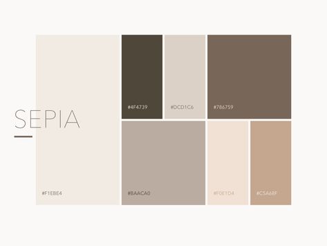 Sepia Tone Color Palettes, Sepia Color Palette, Sepia Painting, Ts Logo, Chavez Ravine, Pallet Color, 39 Steps, Espresso And Cream, Sepia Color