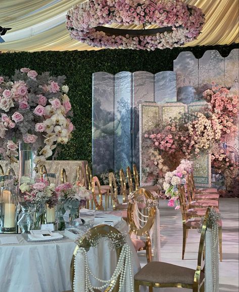 Dior Wedding, Engagement Board, Wedding Ballroom, Wedding Fairy, Nigerian Recipes, Wedding Stage Design, Wedding Backdrop Design, Events Design, Event Backdrop