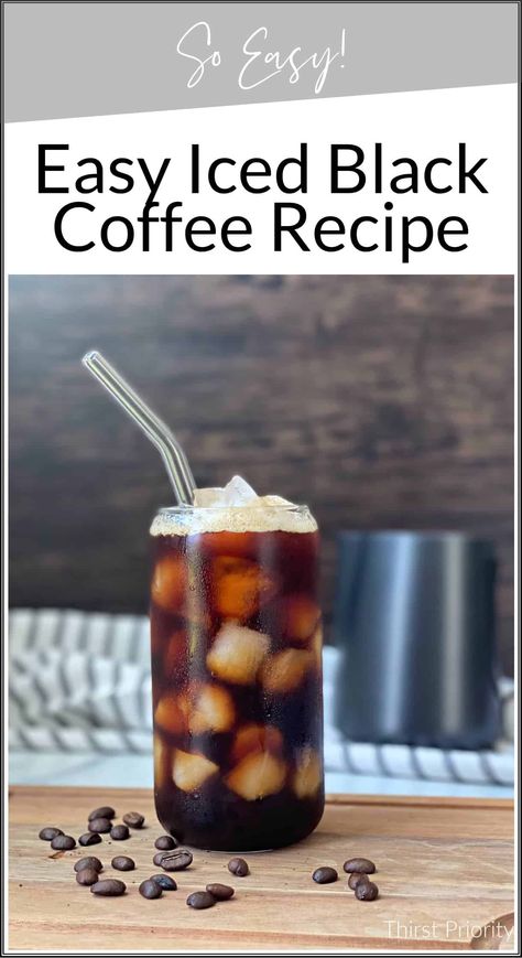 Black Iced Coffee Recipe, Black Coffee Recipe, Speciality Coffee Recipes, Iced Black Coffee, Long Black Coffee, Best Iced Coffee, Healthy Woman, Iced Coffee Recipe, Cold Coffee Recipes