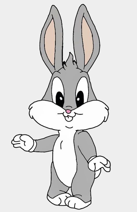 Bugs Bunny Painting, Baddie Cartoon Aesthetic Pfp, Baby Bugs Bunny, Bugs Bunny Drawing, Easy Disney Drawings, Disney Character Drawing, Cartoon Drawings Disney, Baby Looney Tunes, Bunny Painting