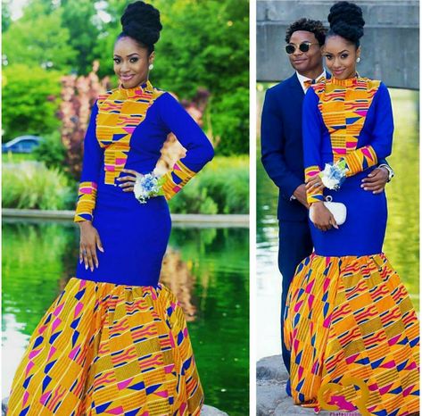 Dashiki Prom Dress, Ankara Prom Dress, African Prom Dress, Modern African Clothing, Dashiki Dress, African Princess, Style Africain, African Prom Dresses, Ghanaian Fashion