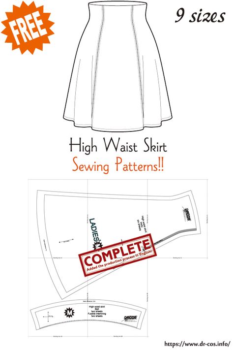 Drop V Yoke Skirt Pattern, High Waisted Long Skirt Sewing Pattern, High Waist Skirt Sewing Pattern, Skirt Sewing Pattern Free High Waist, High Waisted Pleated Skirt Pattern, High Waisted Skirt Pattern Free, Bell Skirt Pattern, Aline Skirt Pattern Free, High Waisted Skirt Pattern